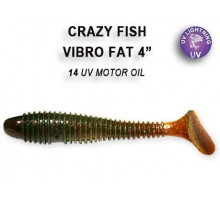 Виброхвост CRAZY FISH Vibro Fat 4" 15-100-14-6 10см 8,4г аттрактант - кальмар