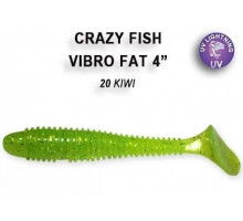 Виброхвост CRAZY FISH Vibro Fat 4" 15-100-20-6 10см 8,4г аттрактант - кальмар