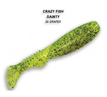 Виброхвост CRAZY FISH Dainty 3,3" 25-85-22-6 8,3см аттрактант - кальмар