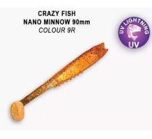 Виброхвост CRAZY FISH Nano Minnow 3,5" 54-90-9-7 8,8см 4,6г аттрактант - креветка+кальмар