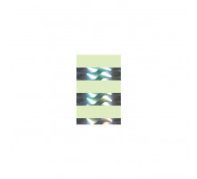 Наклейка голографическая HARIMITSU E-57W Hologram Seal Zebra Glow Wave 5*30см