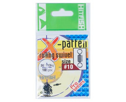 Вертлюг HITFISH X-Patten Rolling Swivel XPRS #4 (11шт)  