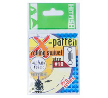Вертлюг HITFISH X-Patten Rolling Swivel XPRS #6 (14шт)  