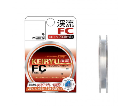 Леска LINESYSTEM Keiryu FC #0.6 0,128мм 10м clear флюорокарбон