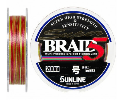 Шнур плетеный SUNLINE Super Braid PE #0.6 200м MC  