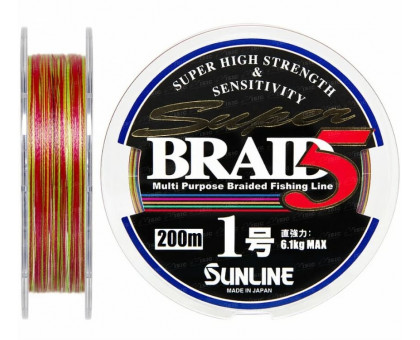 Шнур плетеный SUNLINE Super Braid PE #1.0 200м MC  