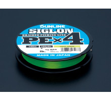 Шнур плетеный SUNLINE Siglon PE *4 #0.6 0,132мм 10Lb 150м Light Green  