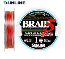 Шнур плетеный SUNLINE Super Braid PE *8 #0.8 200м MC  