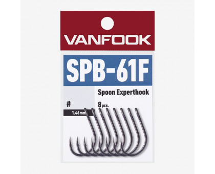 Крючок VANFOOK SPB-61F #4/0 Fluorine Black  