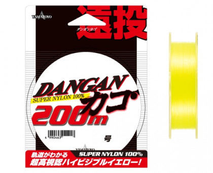 Леска YAMATOYO Dangan Nylon #6.0 0,405мм 200м col.Yellow