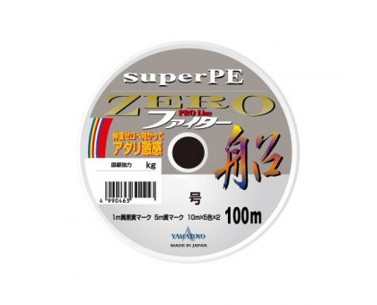 Шнур плетеный YAMATOYO Zero Super PE #3.0 16кг 100м  